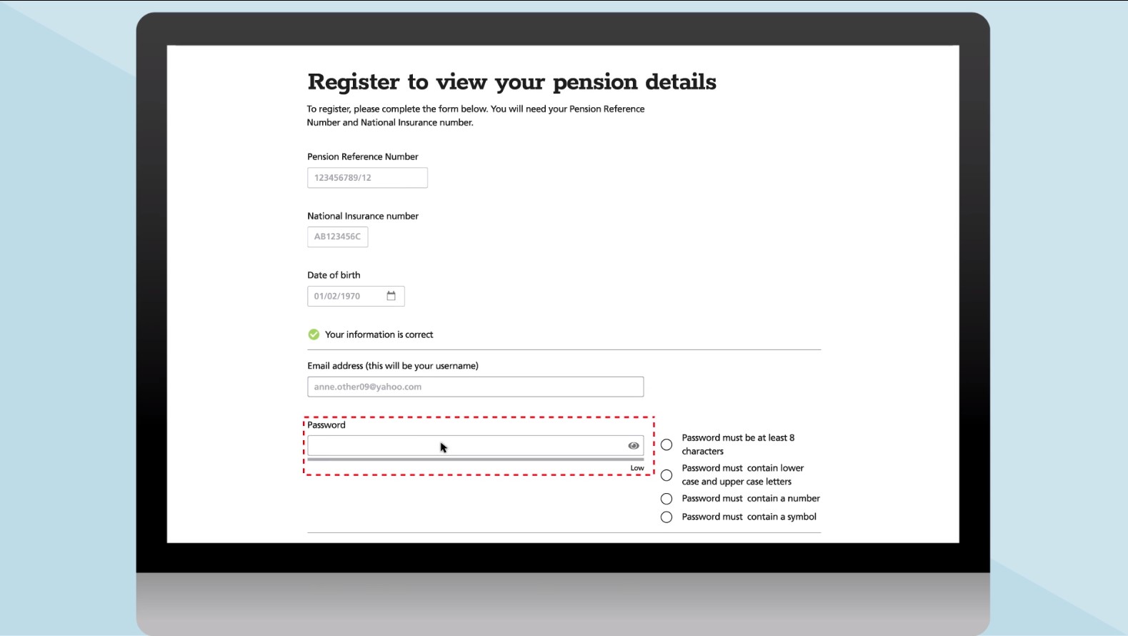 password password